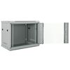 vidaXL Network Cabinet Grey 23.62 x 17.72 x 19.69 in Steel