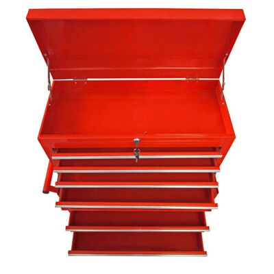 Tool Chest with 7 Drawers Steel Red