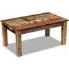 vidaXL Coffee Table Multicolor Reclaimed wood 39.4 x 23.6 x 17.7 in