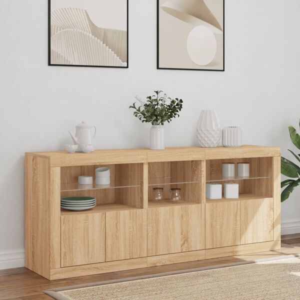 vidaXL Sideboard Sonoma oak Engineered wood Large Sideboard