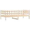 vidaXL Day Bed Natural Wood Solid Pine Wood Twin Convertible