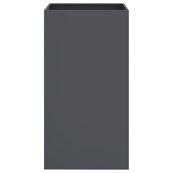 vidaXL Planter Anthracite Cold-rolled steel Medium Decorative Inlays