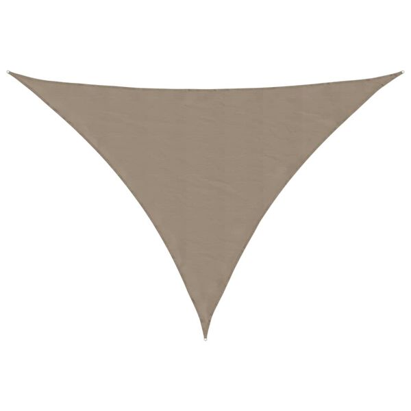 vidaXL Sun Sail Taupe PU coated Oxford fabric 16.4 x 16.4 x 19.7 ft