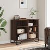 vidaXL Sideboard Brown oak Engineered wood, metal Medium Sideboard