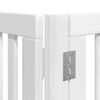 vidaXL Dog Gate Set of 12 White Poplar wood Foldable, multi-panel