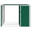 vidaXL Garden Shed Green Galvanized Steel Large Garden Shed