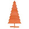 vidaXL Wooden Christmas Tree Wax brown Solid pinewood 59.1 in