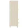 vidaXL Wardrobe Honey Brown Solid Pinewood Medium Wardrobe Rectangular