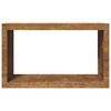 vidaXL Firewood Rack 39.4x15.7x23.6" Weathering Steel