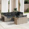 vidaXL Garden Sofa Set Grey