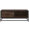 vidaXL Coffee Table Brown Oak Engineered Wood, Metal Medium Coffee Table