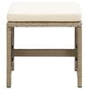 vidaXL Stool Set of 2 Beige