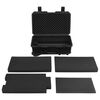 vidaXL Portable Flight Case Black 21.7"x13.8"x8.9" PP