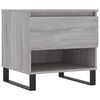 vidaXL Coffee Table Set of 2 Grey Sonoma Engineered wood, metal Medium