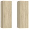 vidaXL TV Cabinet Set 6 Pieces Sonoma Oak Engineered Wood Various Sizes