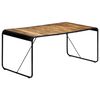 vidaXL Dining Table Brown Solid rough mango wood Large Industrial