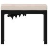 vidaXL Garden Stool Black, Taupe