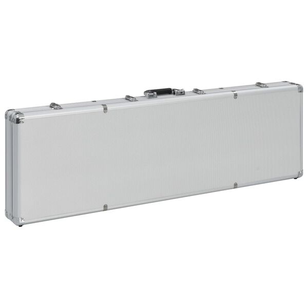 vidaXL Gun Case Silver 46.5"x15"x4.7" Aluminum