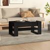 vidaXL Coffee Table Black Engineered wood 40.2x21.7x17.7 in Coffee Table