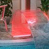 vidaXL Pool Fountain Clear Acrylic Medium Lights Pool Fountain