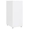 vidaXL Mobile File Cabinet White Metal Medium Rollable