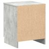 vidaXL Bedside Cabinet Set of 2 Concrete Grey Engineered Wood Medium