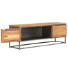 vidaXL TV Cabinet Recycled Teak Recycled Teak and Steel Medium