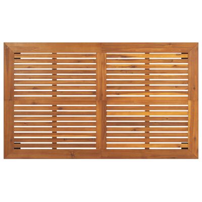 vidaXL Patio Table 59.1"x35.4"x29.5" Solid Wood Acacia