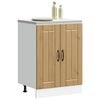 vidaXL Sink Base Cabinet Artisan Oak Engineered Wood Medium