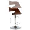 vidaXL Bar Chair Set of 2 Gray and brown
