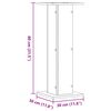 vidaXL Speaker Stands 2 pcs Grey Sonoma 11.8x11.8x31.5" Engineered Wood