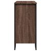 vidaXL Sideboard Brown Oak Engineered Wood, Metal Medium Sideboard