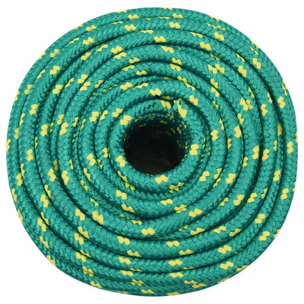 vidaXL Boat Rope Green 0.47 " 328.1 ' Polypropylene