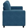 vidaXL Sofa Blue 62.99 x 30.31 x 32.28 in Fabric