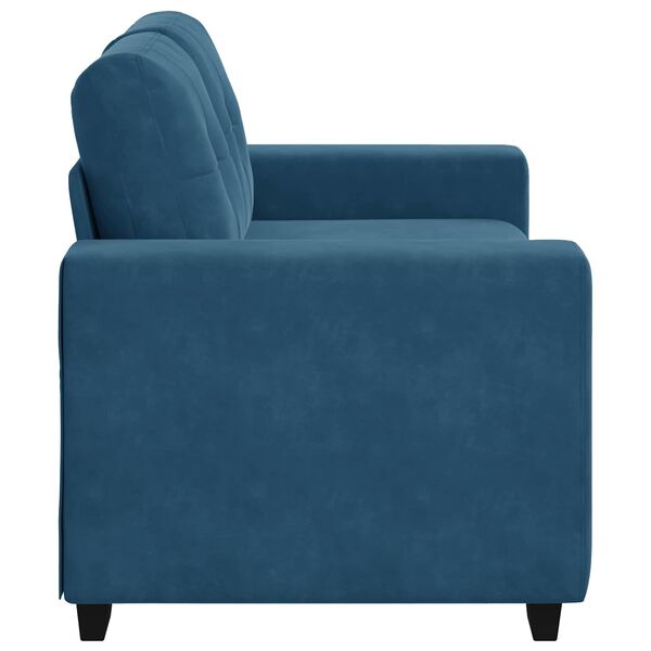 vidaXL Sofa Blue 62.99 x 30.31 x 32.28 in Fabric
