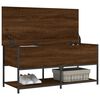 vidaXL Storage Bench Brown oak Engineered wood, metal