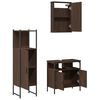 vidaXL Bathroom Furniture Set Brown oak