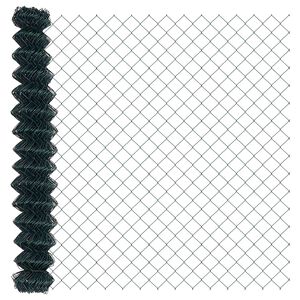 vidaXL Chain Link Fence Green 393.7" x 5.9" Steel