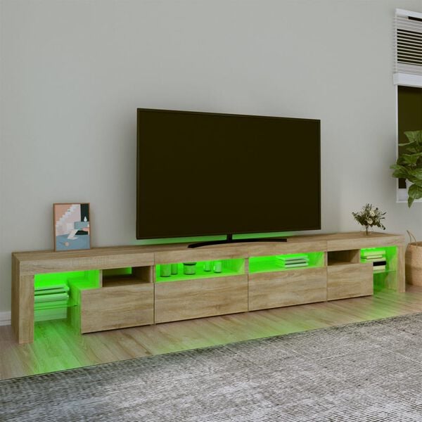 vidaXL TV Cabinet Sonoma Oak Engineered Wood Large TV Cabinet