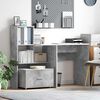 vidaXL Desk Concrete Grey 51.77 x 19.69 x 41.93 in Engineered Wood