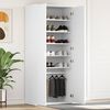 vidaXL Shoe Cabinet with Shelf White 80 x 39 x 178 cm Engineered Wood