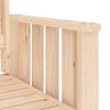 vidaXL Garden Bench Natural Pine Solid Pine Wood 2-seater Durable