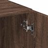 vidaXL Storage Cabinet Brown Oak Engineered Wood Tall Storage Cabinet