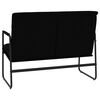 vidaXL Bench Black Faux Leather, Metal, Plywood 39.4 x 25.2 x 31.5 in