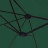 vidaXL Garden Parasol Green, Dark Grey Polyester, Powder-Coated Iron Large
