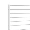 vidaXL Bed Frame White Powder-Coated Steel Full Bed Frame Rectangular