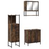 vidaXL Bathroom Furniture Set Smoked Oak Engineered Wood Standard
