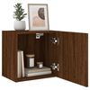 vidaXL TV Wall Cabinet Brown Oak 15.9x11.8x15.7" Engineered Wood