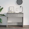 vidaXL Console Table Concrete grey Engineered wood Medium Console Table