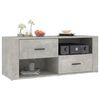 vidaXL TV Cabinet Concrete gray Engineered wood Medium TV Cabinet